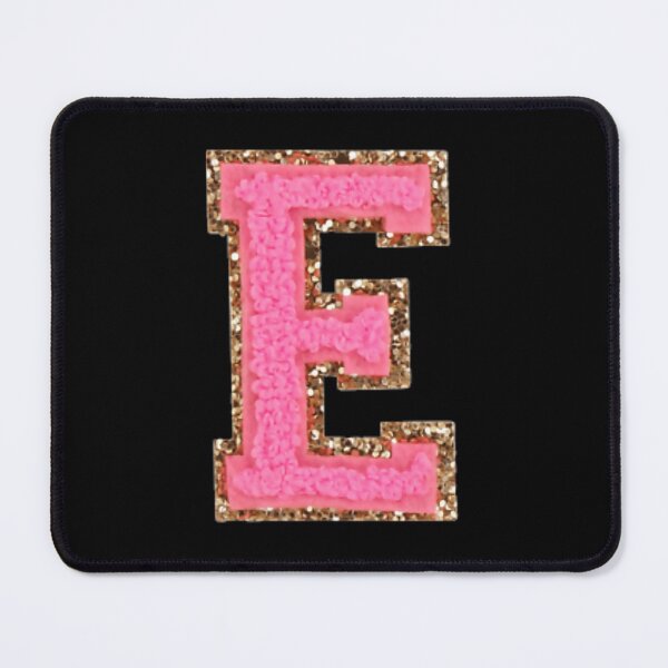 Item preview, E - Bubblegum Glitter Varsity Letter Patches designed and sold by ddqybeuwjxo24.