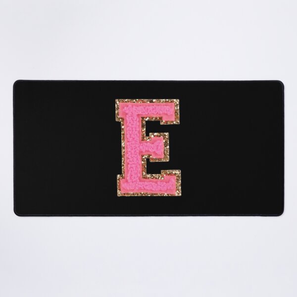 Item preview, E - Bubblegum Glitter Varsity Letter Patches designed and sold by ddqybeuwjxo24.