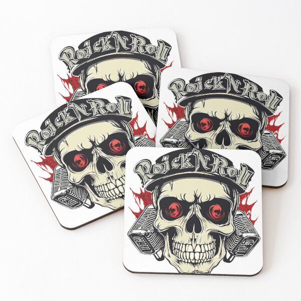 Item preview, Rock N Roll Skull designed and sold by FrozenPolarBear.