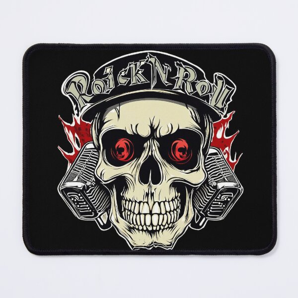 Item preview, Rock N Roll Skull designed and sold by FrozenPolarBear.