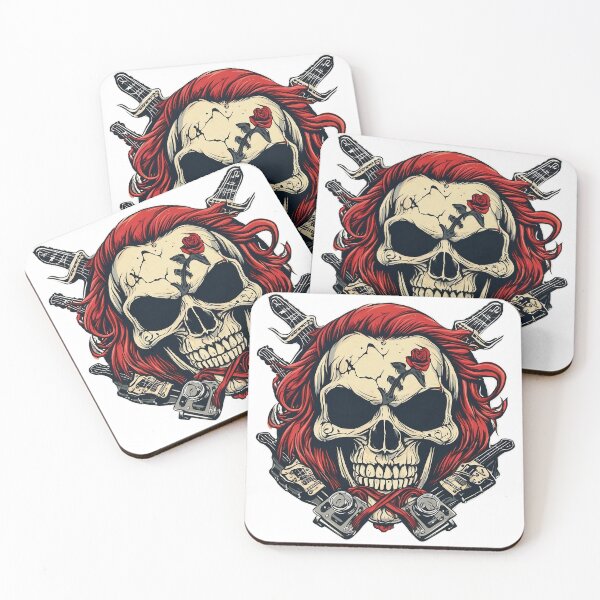 Item preview, Rock N Roll Skull designed and sold by FrozenPolarBear.