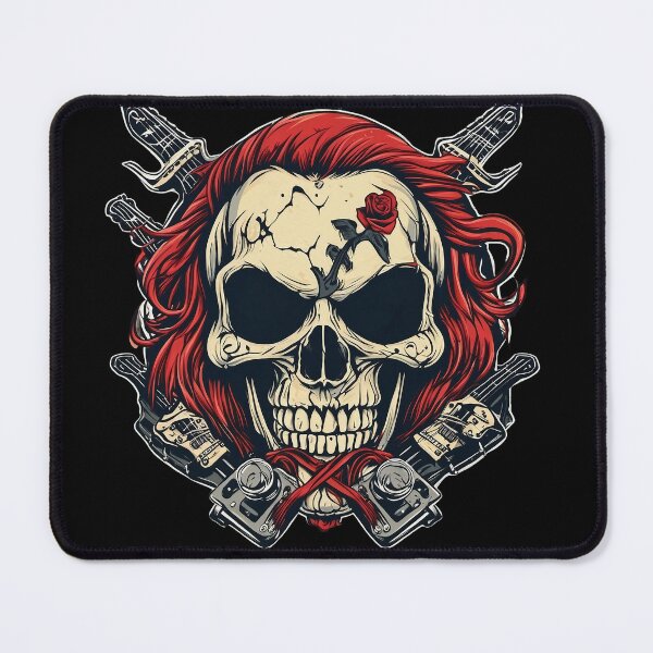 Item preview, Rock N Roll Skull designed and sold by FrozenPolarBear.