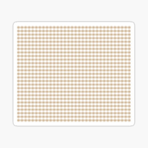 Item preview, Almond Buff Tan Gingham designed and sold by coverinlove.