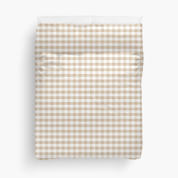 Item preview, Almond Buff Tan Gingham designed and sold by coverinlove.