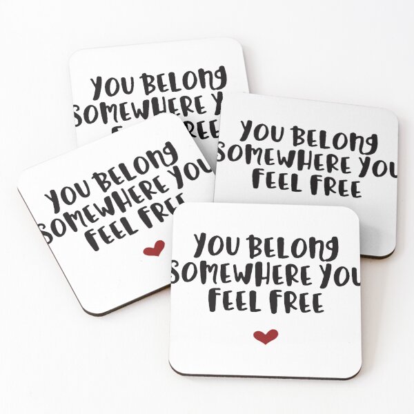Item preview, You Belong Somewhere You Feel Free designed and sold by LingWhyte.