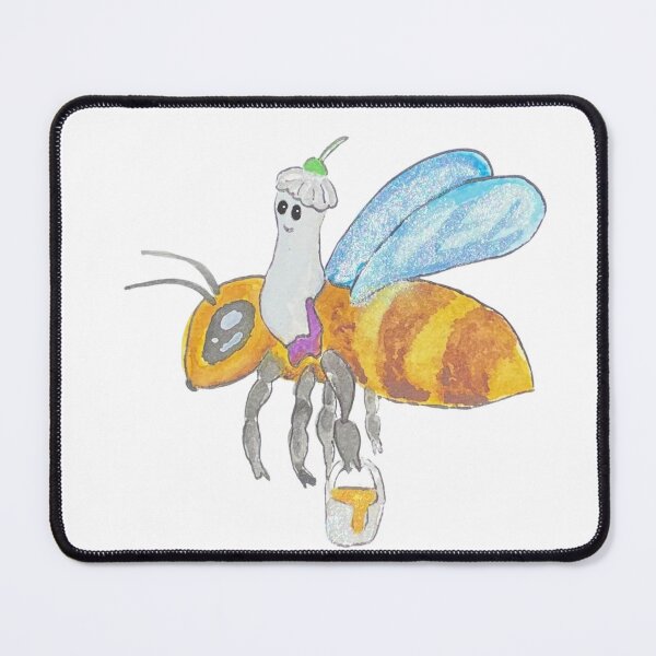 Item preview, Tiny ghost riding a bee designed and sold by LunaNoodleArt.