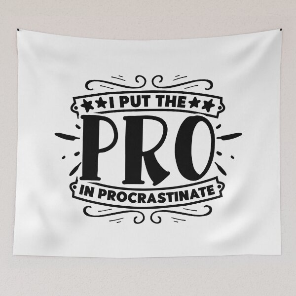 Item preview, I Put the 'Pro' in Procrastinating: Master of Delayed Productivity T-Shirt designed and sold by Rebekkahsdesign.