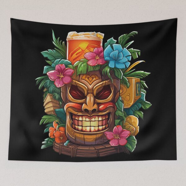 Item preview, Tiki Statue and Drink designed and sold by VelvetRoom.