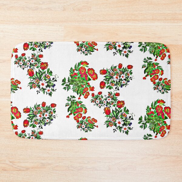 Item preview, Bouquets of painted poppies and roses isolated on white designed and sold by FlowerandDesing.