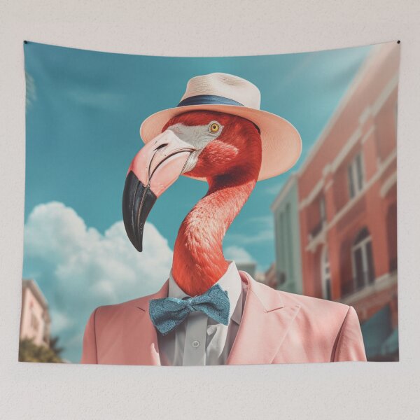 Item preview, Mr. Pink Flamingo In Miami designed and sold by VelvetRoom.