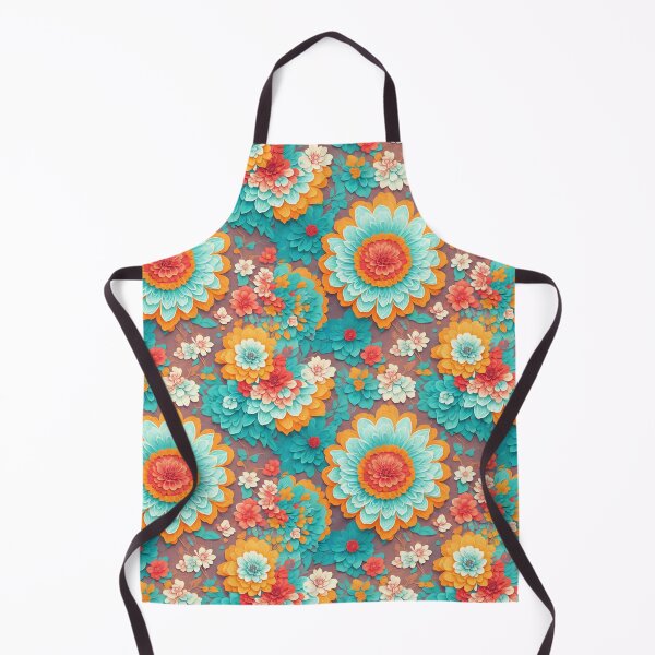 Item preview, Retro Flower Pattern - Oil and Paper style designed and sold by JoanNinjaHen.