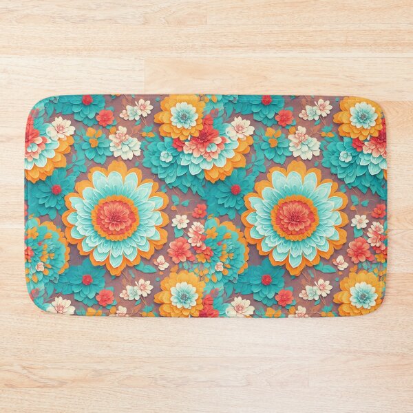 Item preview, Retro Flower Pattern - Oil and Paper style designed and sold by JoanNinjaHen.