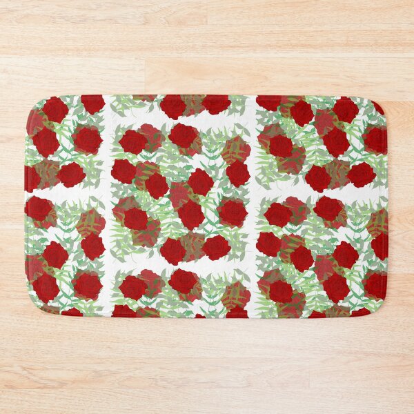 Item preview, Painted roses and fern leaves designed and sold by FlowerandDesing.