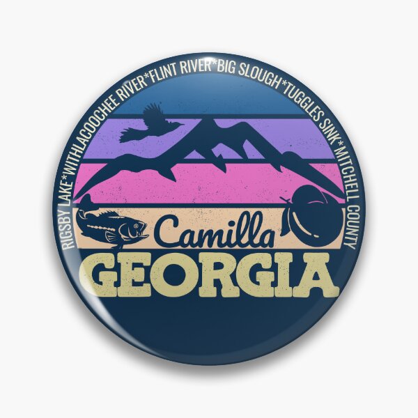 Item preview, Camilla Georgia Sunset Retro Vintage Local Pride Logo designed and sold by CRHPOD20.
