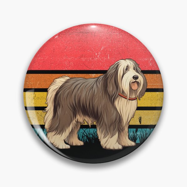 Artikelvorschau, Bearded Collie Vintage Retro Sunset entworfen und verkauft von rafaeltto.