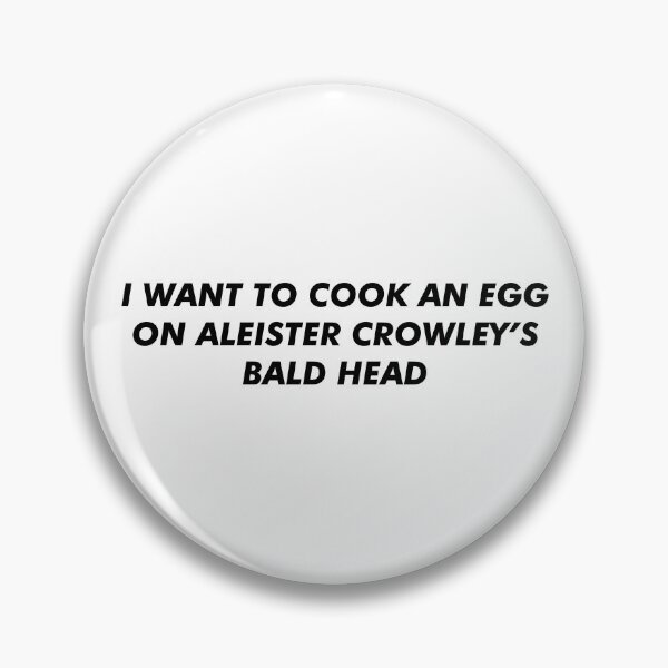 Artikelvorschau, Aleister Crowleys Glatze entworfen und verkauft von RottenDayDesign.