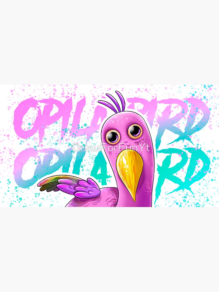 How to draw Opila Bird. Drawing and Coloring for kids and toddlers