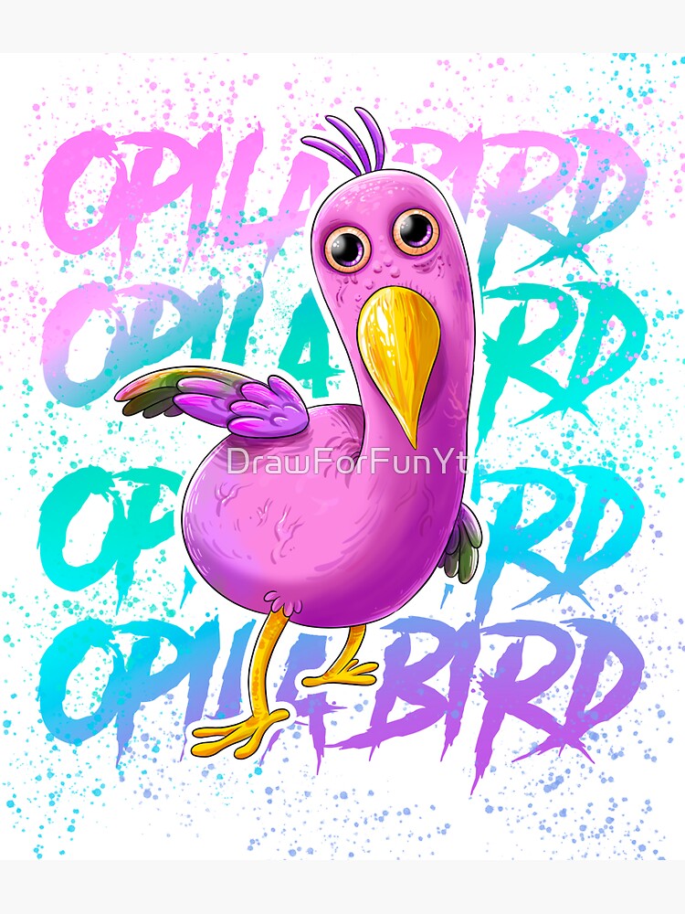 How to draw Opila Bird. Drawing and Coloring for kids and toddlers