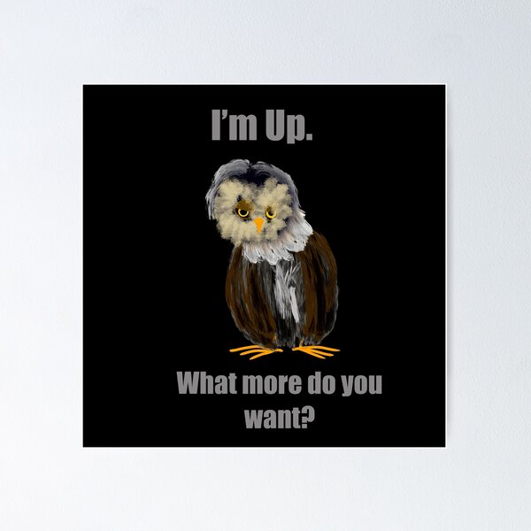 Item preview, I’m Up. What More Do You Want? designed and sold by GunnesonJ.