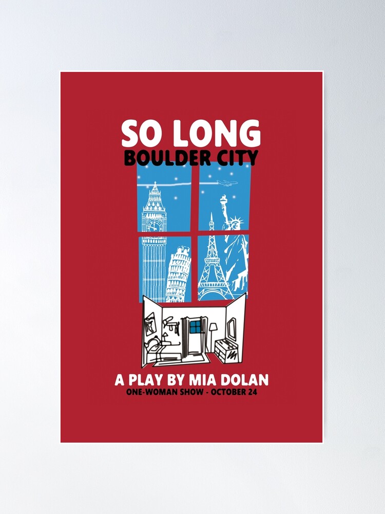 Alternate view of LA LA LAND SO LONG BOULDER CITY Poster