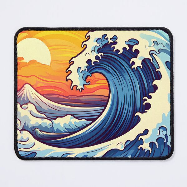 Item preview, Colorful Wave Artwork designed and sold by ArtbyAiGallery.
