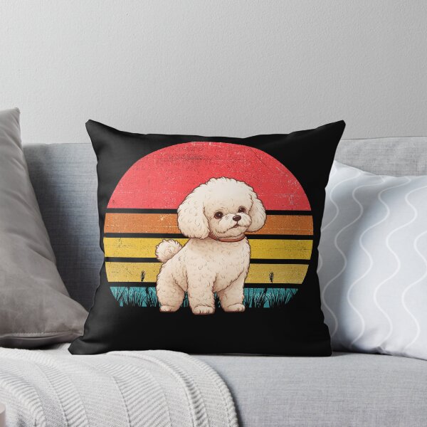 Aperçu de l'œuvre Bichon Frise Vintage Retro Sunset créée et vendue par rafaeltto.