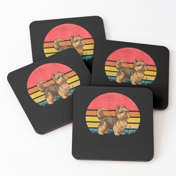 Item preview, Biewer Terrier Vintage Retro Sunset designed and sold by rafaeltto.
