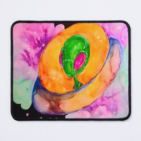 Item preview, Watercolor Alien designed and sold by SkyCatArt.