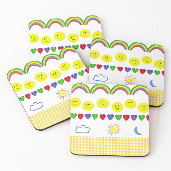 Item preview, Kids Happy Day - Primary Colors - Back to School designed and sold by handandhart.