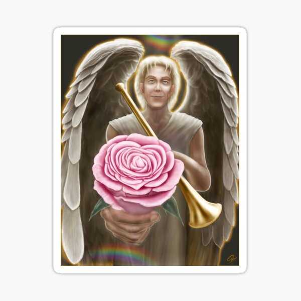 Archangel Gabriel's Pink Rose Sticker