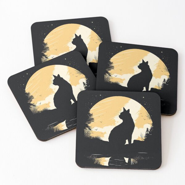 Item preview, Black Cat Moon Silhouette   designed and sold by setofeights.