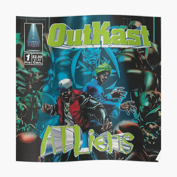 OutKast Atliens Album Cover T-Shirt White