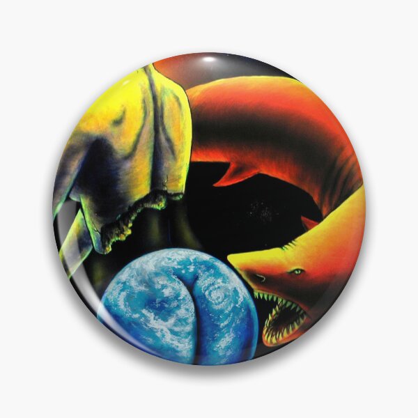 Item preview, Trippy Cool Psychedelic Surreal Neon Space Shark  designed and sold by Vincent Monaco.