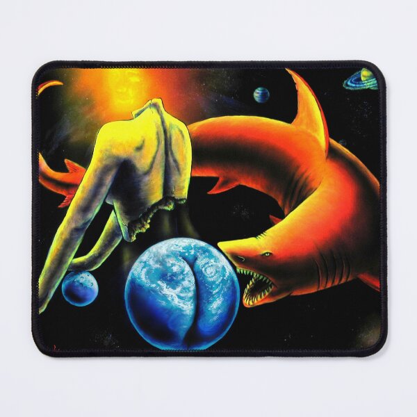 Item preview, Trippy Cool Psychedelic Surreal Neon Space Shark  designed and sold by Vincent Monaco.
