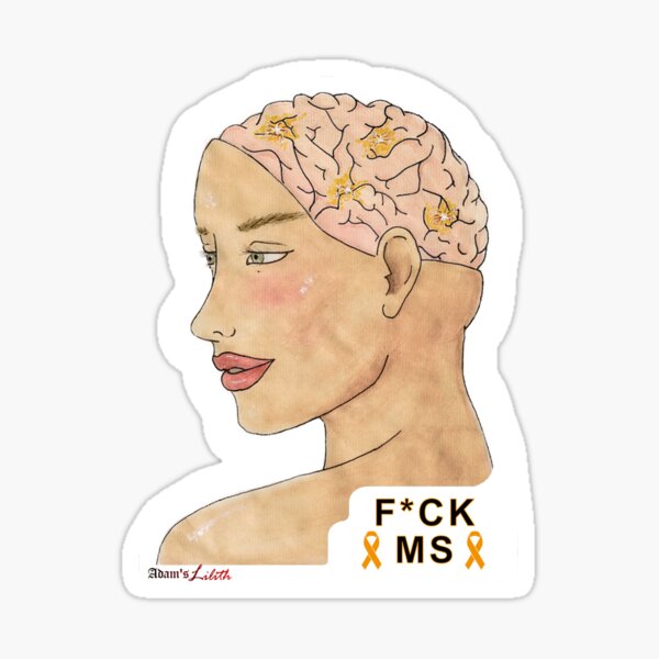 FCK MS durch Gloria, die Personifikation von MS Sticker