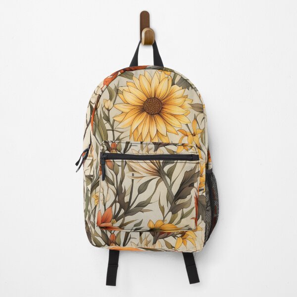 Item preview, Later Sunflowers, the Year’s Last Smile—yes, even bright yellow sunflowers, all bloom around September and October. Fall floral pattern, autumn floral print, floral wall art designed and sold by ignasirus.