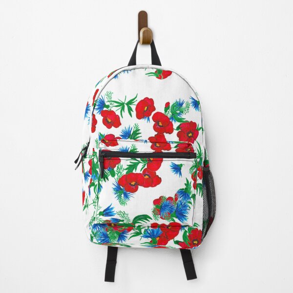 Aperçu de l'œuvre Coquelicots peints isolés sur blanc créée et vendue par FlowerandDesing.