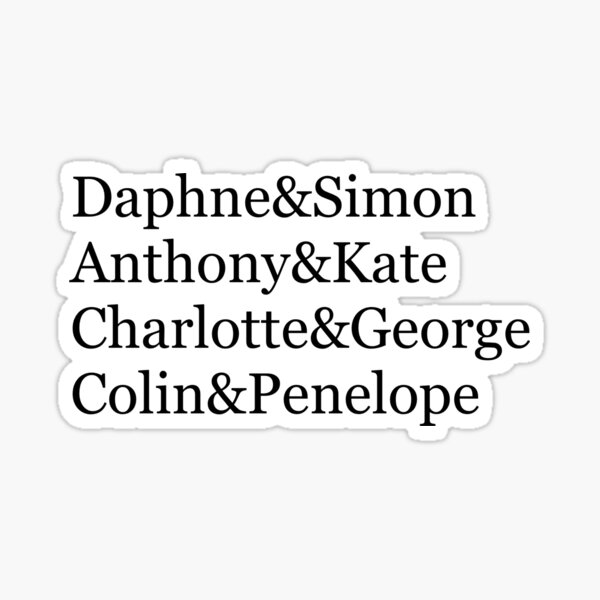 Aperçu de l'œuvre Couples Bridgerton actuels créée et vendue par rachelwin.