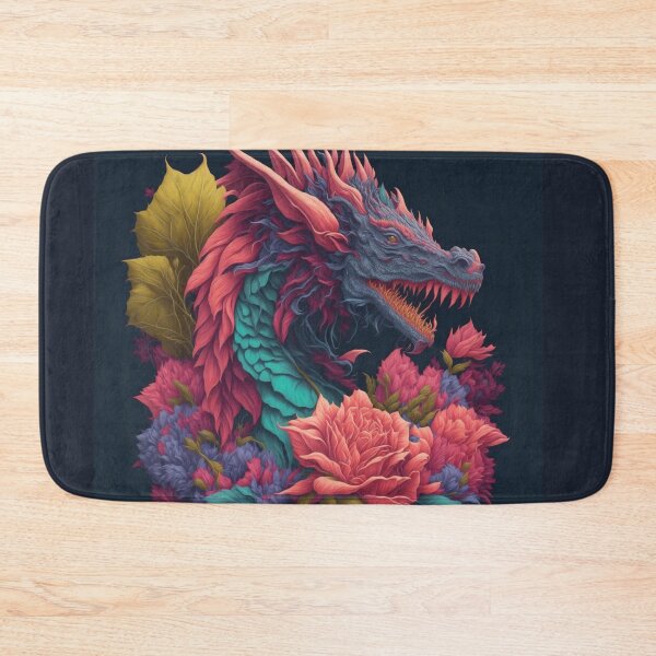 Item preview, Flowers Nature Dragon Fantasy Art designed and sold by druidwolfart.