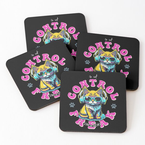 Item preview,  Cute Kitten with headphones | iam not Control freak but my cat is designed and sold by trendparrot.