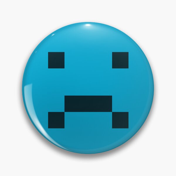 Item preview, Square Face - Blue (Sad) designed and sold by MaidenofIron157.