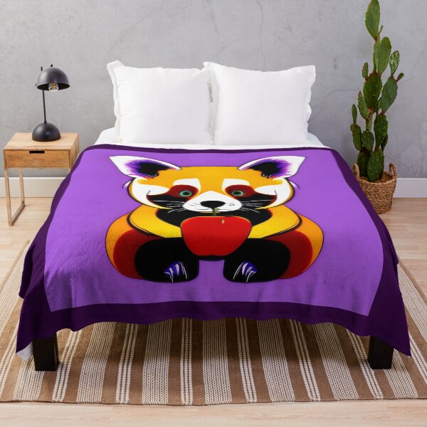 Item preview, Red Panda with Apple designed and sold by NitaBond.