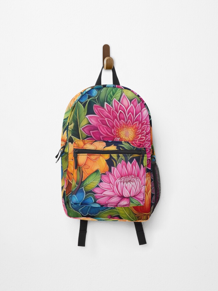 Thumbnail 1 of 3, Backpack, Spring Flowers designed and sold by FineArtsPro.