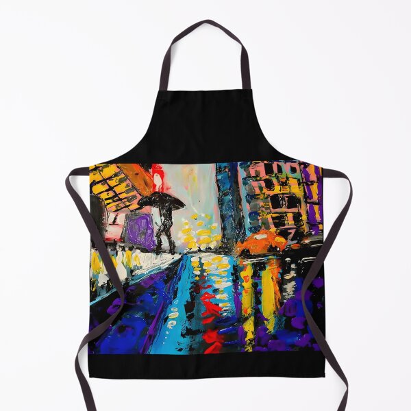 Item preview, Abstract City in the Rain designed and sold by SkyCatArt.
