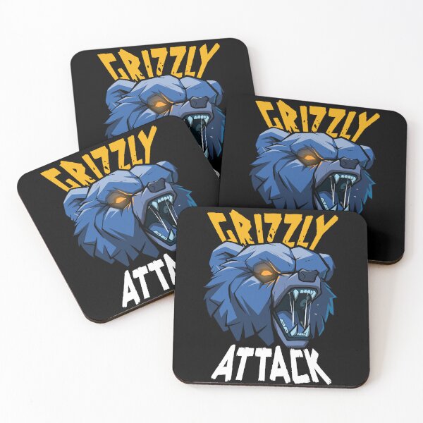 Item preview, Grizzly Bear Attack designed and sold by Canache.