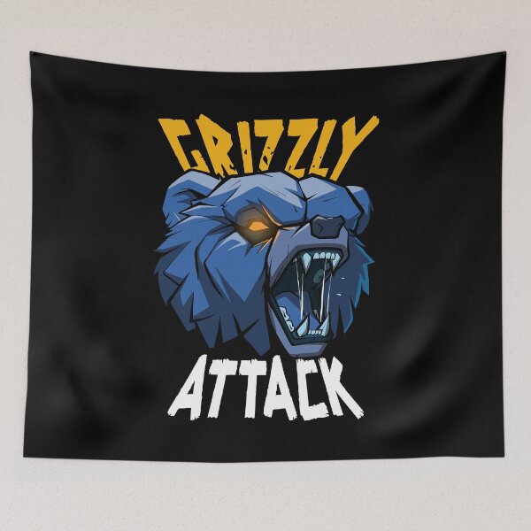 Item preview, Grizzly Bear Attack designed and sold by Canache.
