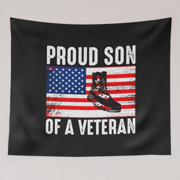 Item preview, Proud son of veteran t-shirt designed and sold by Rebekkahsdesign.