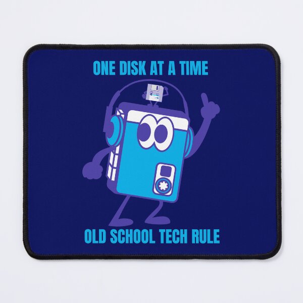 Item preview, One Disk at a time, Old School Tech Rule designed and sold by HaileyLow.