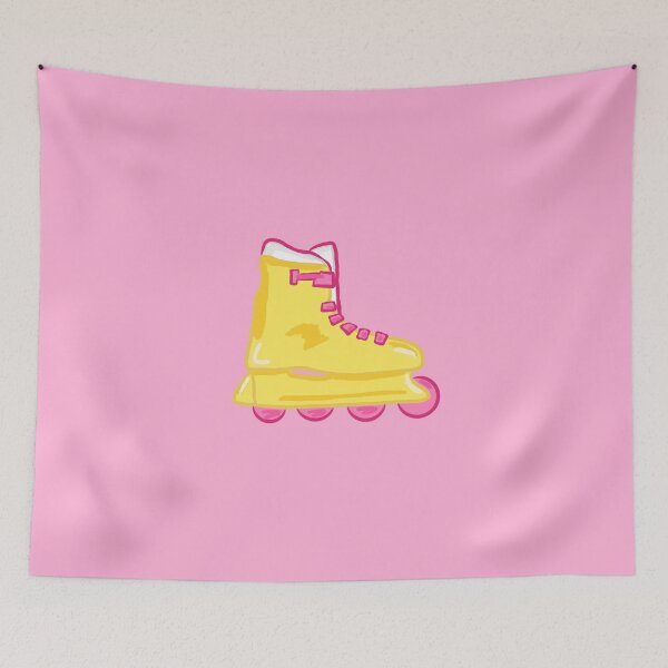 Item preview, Yellow and Pink Rollerskates designed and sold by RoserinArt.