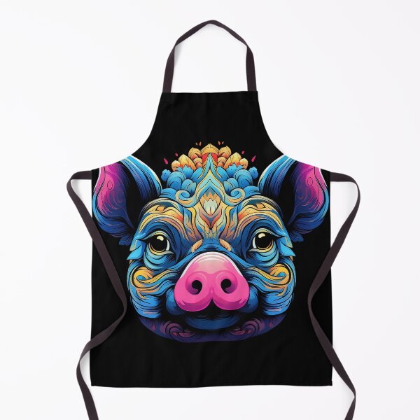 Item preview, Psychedelic Cute Pig: Playful Oinkfest designed and sold by PsyCloth.